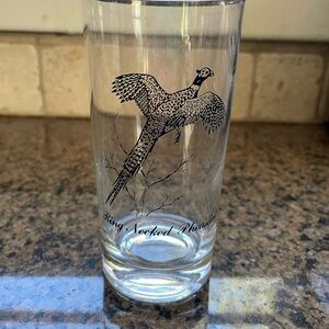 Vintage MCM Federal Glass Tumbler, Sportsman Pattern, Pheasant